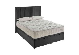 Silentnight - Revitalise Restore 1600 Ottoman Divan Set - Double - Smooth Velvet Charcoal