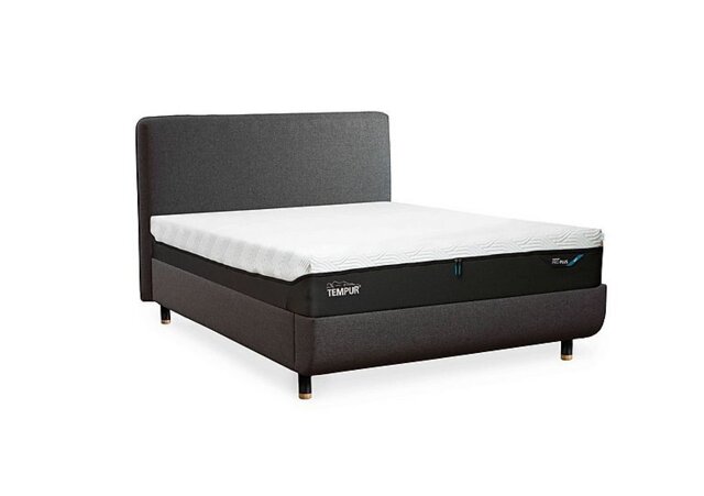 TEMPUR - Arc Disc Bed Frame with Form Headboard - King Size - Black & Gold