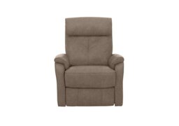 Rowan Fabric Swivel Rocker Recliner Armchair - Silver