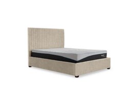 Sam 133cm Headboard Manual Ottoman Bed Frame - Double - Kashmir Chalk