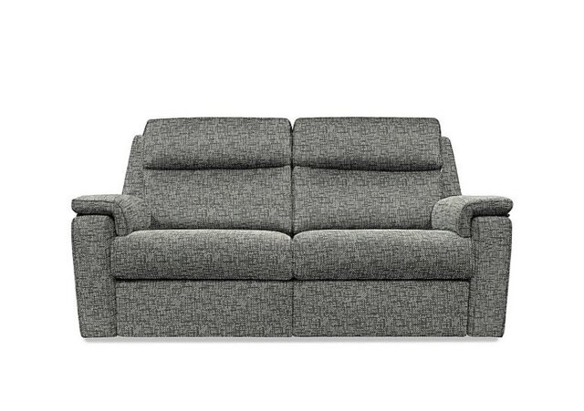 G Plan - Thornbury 3 Seater Fabric Recliner Sofa with Headrests and Power Lumbar - Remco Slate