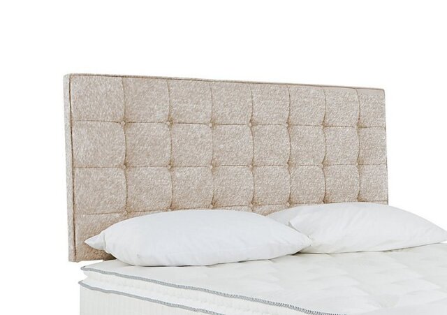 Sleepeezee - Bowmore Strutted Headboard - Double - Tweed Cream