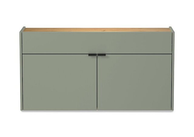 Ameca Wide Multipurpose Cabinet - Taupe Green Oak
