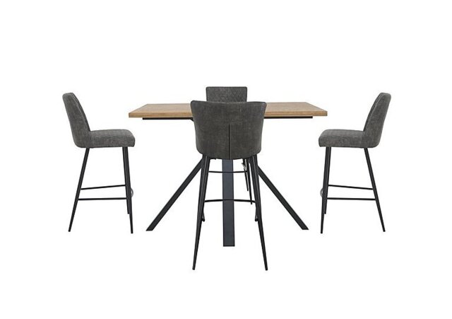 Earth Large Table and 4 Bar Stools