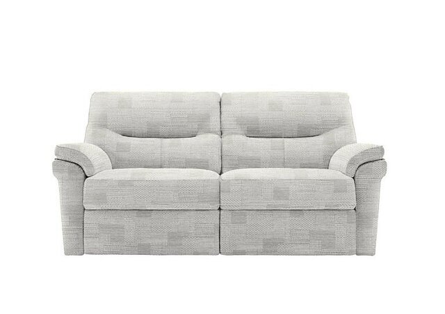 G Plan - Seattle 2.5 Seater Fabric Power Recliner Sofa with Power Lumbar and Heated Seats - Lydia Blush