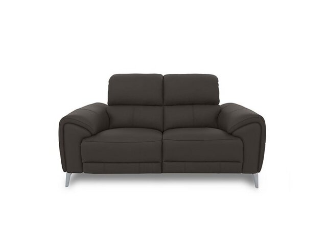 Vino Leather 2 Seater Sofa - Storm