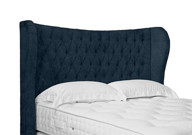 Artisan Collection Camber High Floor Standing Headboard - King Size - Granite Blue
