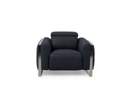 Gisella Leather Chair - Navy - Sofas and Armchairs - In Time for Christmas