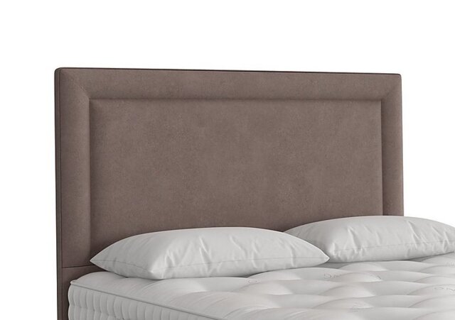 Vispring - Helios Floor Standing Headboard - Small Double - Faux Suede Mocha