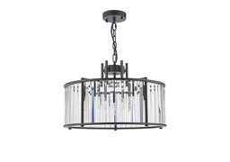 Kira 5 Light Pendant - Black