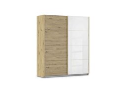 Rauch - Freja 181cm 2 Door Sliding Decor Wardrobe With Glass Door