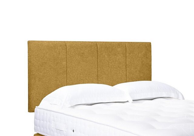 Artisan Collection Linear Standard Strutted Headboard - King Size - Tweed Mustard