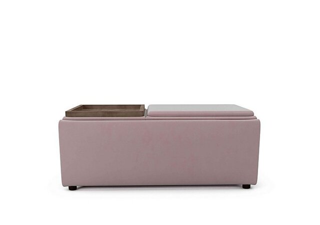 The Lounge Co. - Bronwyn Storage Bench Tray Stool - Cotton Candy Vot