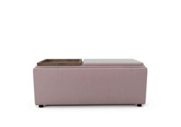 The Lounge Co. - Bronwyn Storage Bench Tray Stool - Cotton Candy Vot