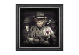 Mafia Monkey Framed Art