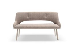 Tino Two Tone High Back Dining Bench