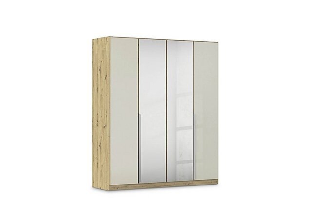 Rauch - Freja 181cm 4 Door Hinged Glass Wardrobe With Mirror Doors