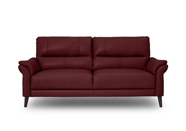 Winner 3 Seater Leather Sofa - Ruby - Sofas and Armchairs - In Time for Christmas