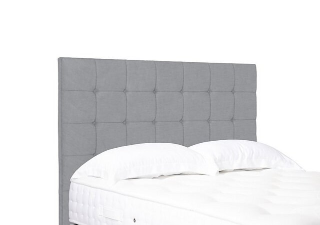Artisan Collection Kaito High Floor Standing Headboard - Single - Aston Silver