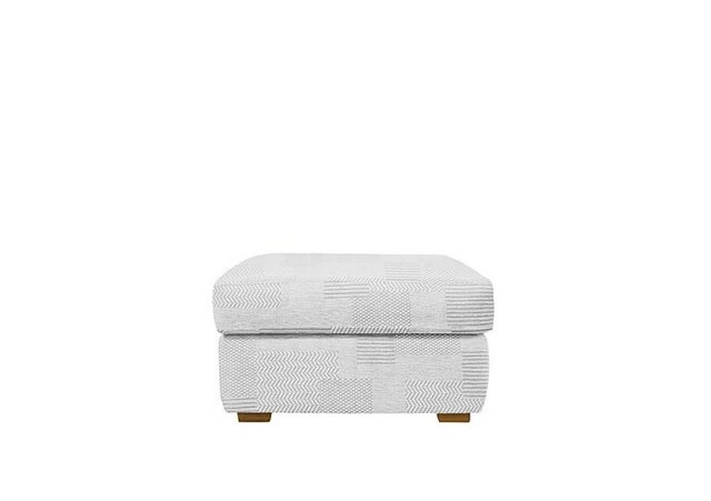 G Plan - Seattle Fabric Footstool with Wooden Feet - Lydia Blush