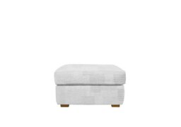 G Plan - Seattle Fabric Footstool with Wooden Feet - Lydia Blush