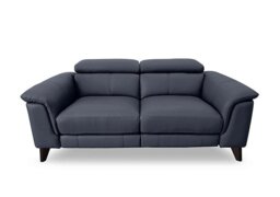 World of Leather - Wade 3 Seater BV Leather Power Recliner Sofa - BV Ocean Blue