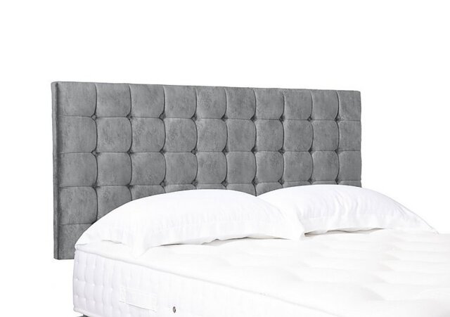 Artisan Collection Dot Standard Strutted Headboard - Single - Daytona Silver