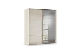 Rauch - Haven 210cm 2 Door Slider Wardrobe with 1 Glass and 1 Mirror Door