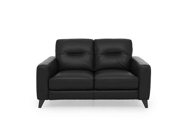 World of Leather - Jules 2 Seater NC Leather Power Recliner Sofa - Black