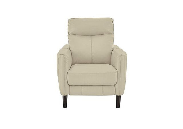 World of Leather - Compact Collection Petit NC Leather Power Recliner Armchair - NC Bisque