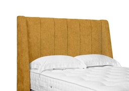 Artisan Collection Alden High Floor Standing Headboard - King Size - Tweed Mustard