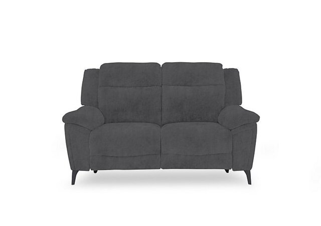 Panache Fabric 2 Seater Power Recliner Sofa with Power Headrests and Heated Seats - Manhattan Charcoal