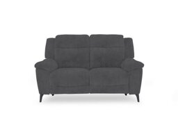 Panache Fabric 2 Seater Power Recliner Sofa with Power Headrests and Heated Seats - Manhattan Charcoal