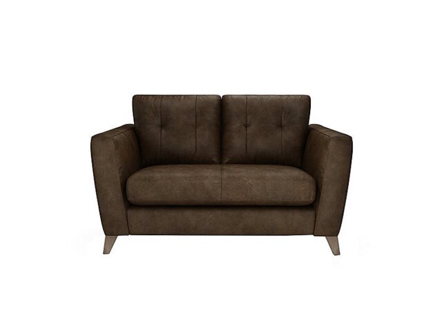 The Lounge Co. - Hermione 2 Seater Leather Sofa - Bourbon