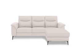 Morgan Leather 3 Seater Power Recliner Sofa with Right Hand Facing Chaise End