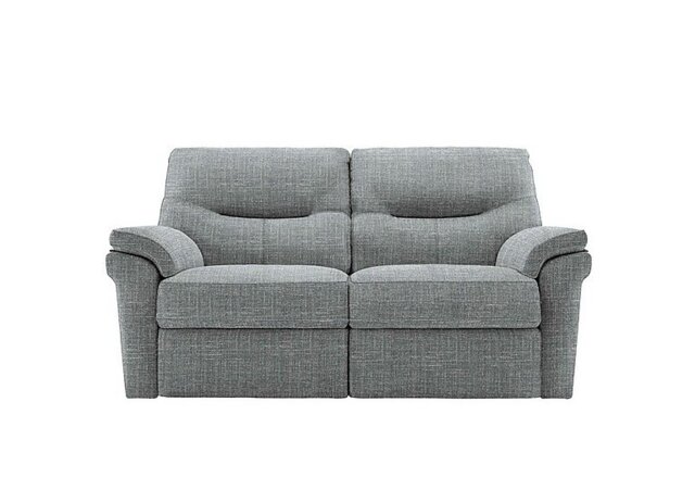 G Plan - Seattle 2 Seater Fabric Power Recliner Sofa with Power Lumbar - Beach Duck Egg