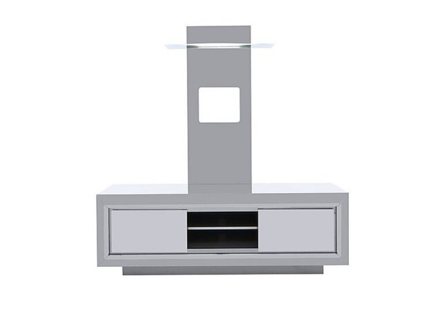 Palazzo TV Base and TV Wall Panel - Glossy White