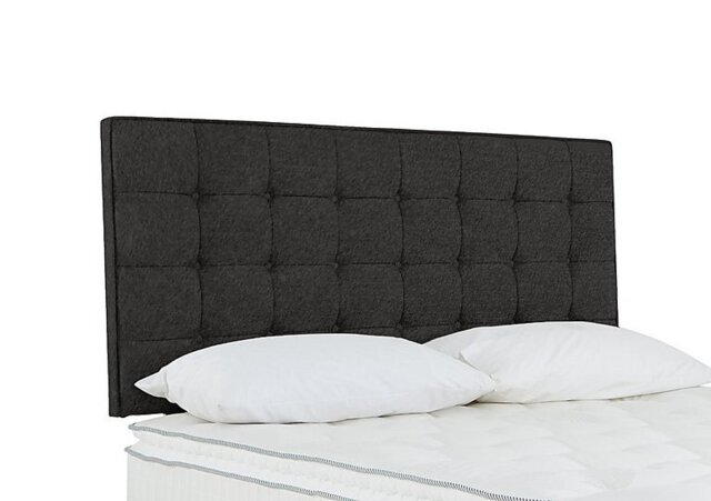 Sleepeezee - Bowmore Floor Standing Headboard - Small Double - Tweed Charcoal
