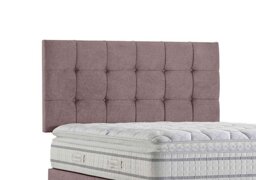 Sleepeezee - Apex Strutted Headboard - King Size - Tweed Lilac