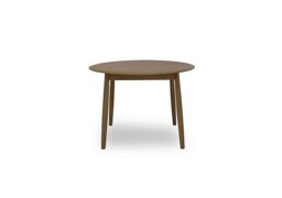 Stockholm Round Extending Dining Table - Dark Oak