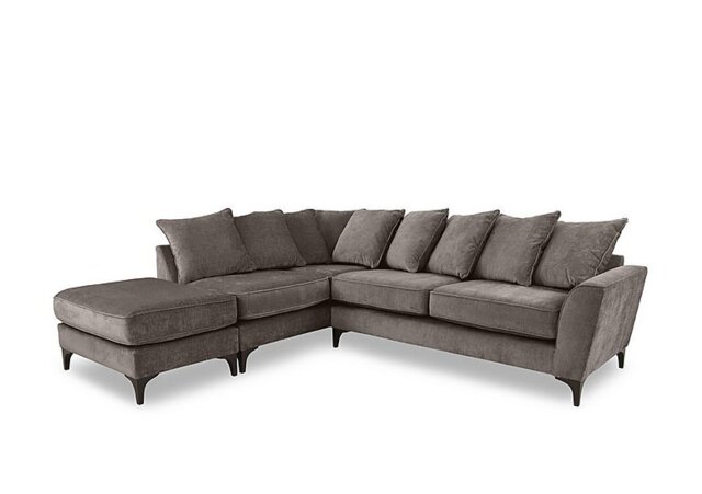 Primrose Scatter Back Left Hand Facing Corner Sofa with Footstool