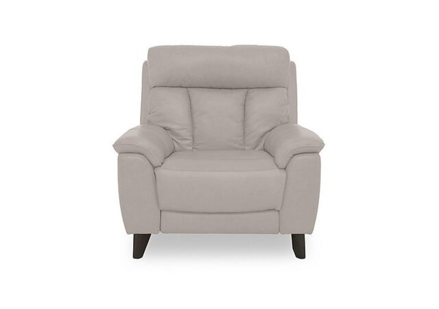 World of Leather - Dreamer Leather Power Recliner Armchair - Silver Grey