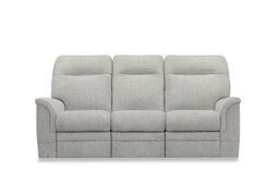Parker Knoll - Hudson 23 Fabric 3 Seater Recliner Sofa with Headrests and Power Lumbar - Dobby Mist