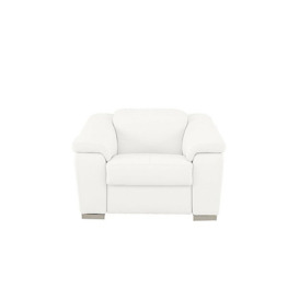Nicoletti - Galileo Leather Armchair with Power Recliner - Botero Bianco
