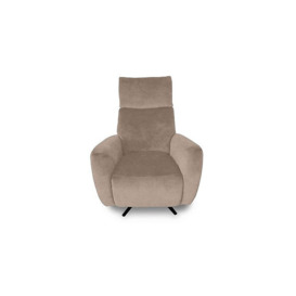 Designer Chair Collection Granada Fabric Power Recliner Swivel Chair with Massage Feature - R120 Light Khaki