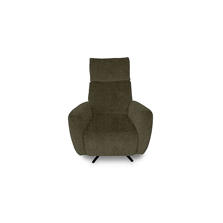Designer Chair Collection Granada Fabric Power Recliner Swivel Chair with Massage Feature - Grey Forest