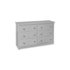 Grace 6 Drawer Wide Chest - Grey