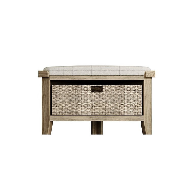 Hewitt Corner Hall Bench - Oak