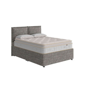 The Handmade Bed Company - Boutique 3000 Pillow Top Divan Set with 4 Drawers - Double - Teddy Steel