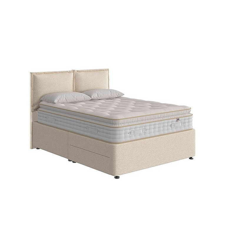 The Handmade Bed Company - Boutique 3000 Pillow Top Divan Set with 4 Drawers - King Size - Teddy Oat
